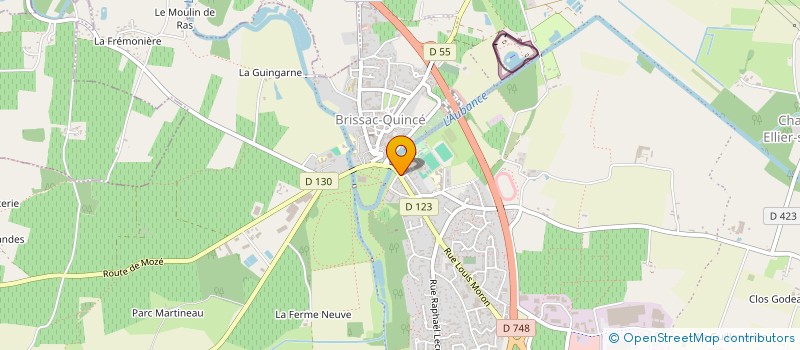 localisation de l'entreprise MONSIEUR CLAUDE CHOISNET à BRISSAC LOIRE AUBANCE