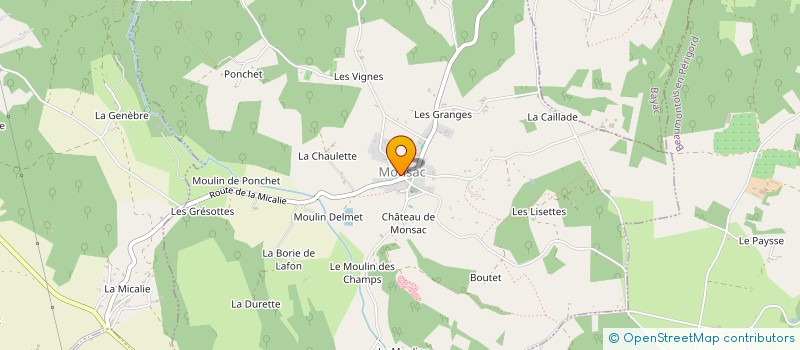 localisation de l'entreprise MONSIEUR CLAUDE CHOTARD à SAINT-AVIT-SENIEUR