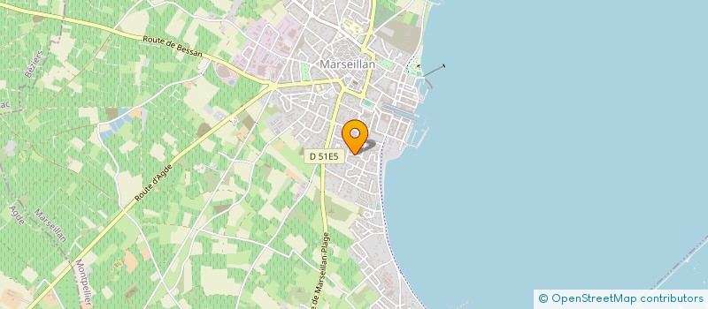 localisation de l'entreprise MONSIEUR CLAUDE CHOUKROUN à MARSEILLAN