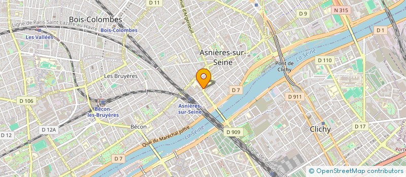 localisation de l'entreprise MONSIEUR CLAUDE CHOUTEAU à ASNIERES-SUR-SEINE