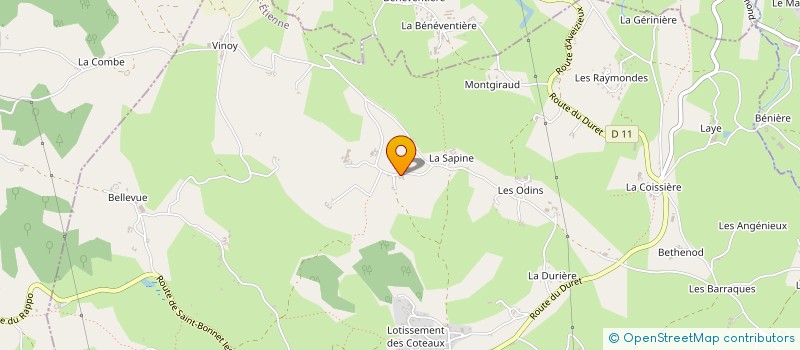 localisation de l'entreprise MONSIEUR CLAUDE CIZERON à SAINT-HEAND