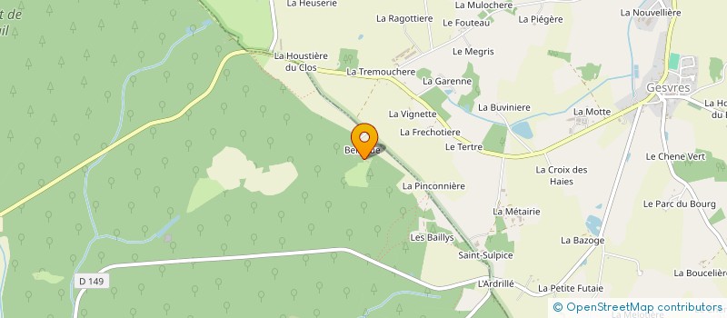 localisation de l'entreprise MONSIEUR CLAUDE CLAIR à AVERTON