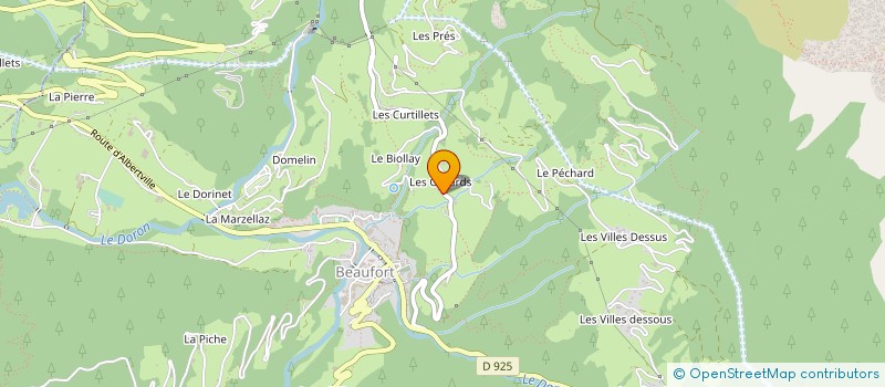 localisation de l'entreprise MONSIEUR CLAUDE CLAVEAU  BEAUFORT