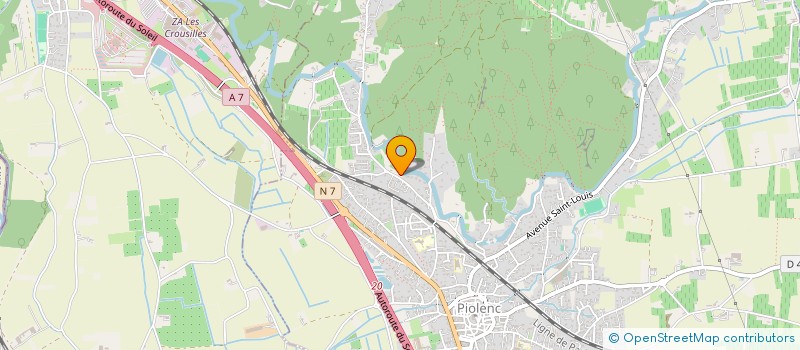 localisation de l'entreprise MONSIEUR CLAUDE CLEMENT  PIOLENC