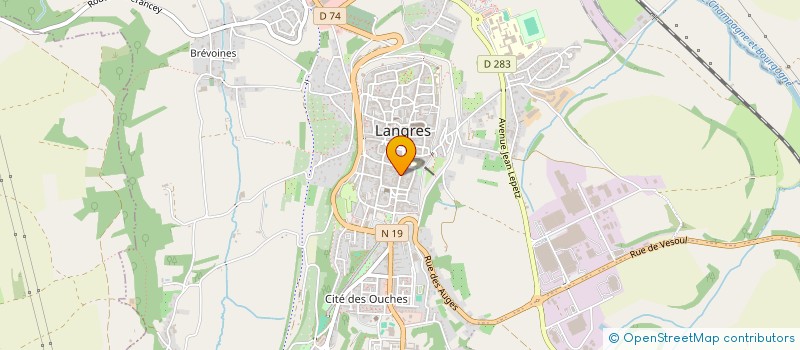 localisation de l'entreprise MONSIEUR CLAUDE CLEMENT à LANGRES
