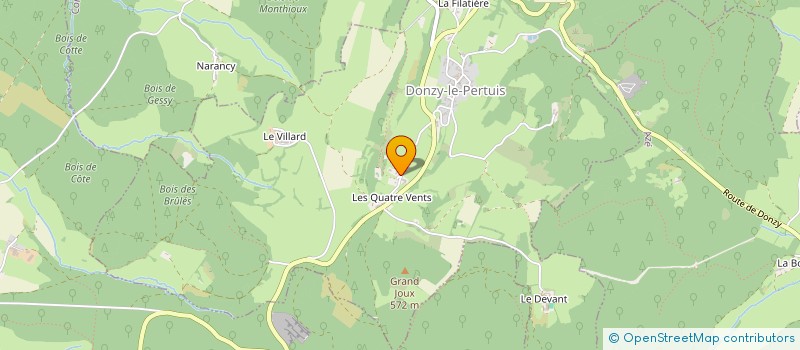 localisation de l'entreprise MONSIEUR CLAUDE COMBIER  DONZY-LE-PERTUIS