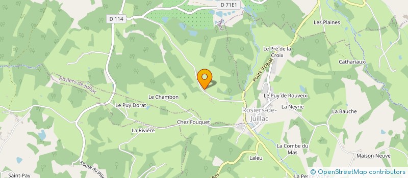 localisation de l'entreprise MONSIEUR CLAUDE COMBY à JUILLAC