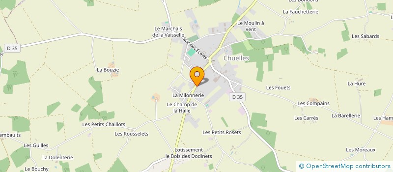 localisation de l'entreprise MONSIEUR CLAUDE COMPIN à CHUELLES