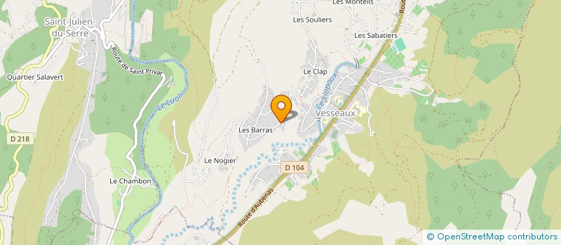 localisation de l'entreprise MONSIEUR CLAUDE COMTE  VESSEAUX