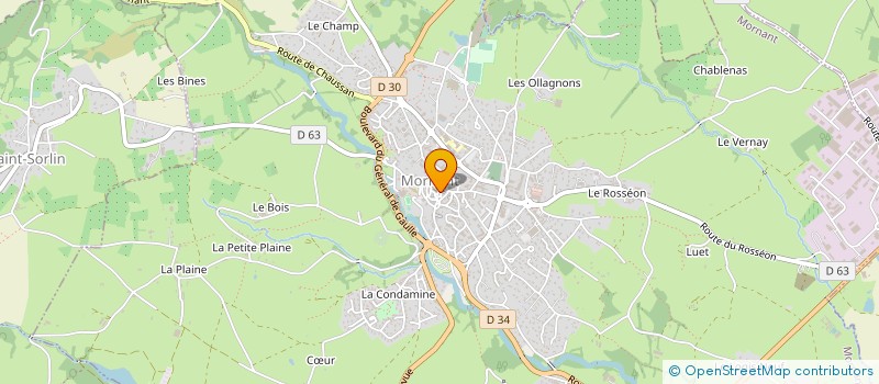 localisation de l'entreprise MONSIEUR CLAUDE CONFORT  MORNANT