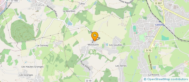 localisation de l'entreprise MONSIEUR CLAUDE COQUARD  LENTILLY