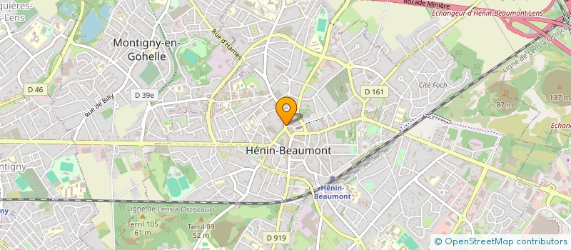 localisation de l'entreprise MONSIEUR CLAUDE COQUENLORGE à HENIN-BEAUMONT