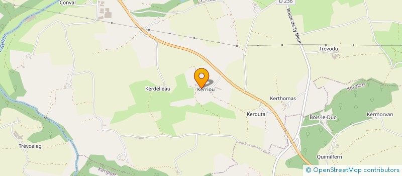 localisation de l'entreprise MONSIEUR CLAUDE CORCUFF  POULLAOUEN