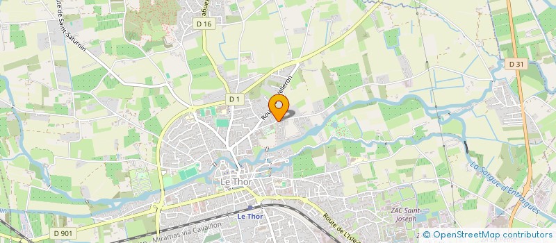 localisation de l'entreprise MONSIEUR CLAUDE CORDIER  LE THOR