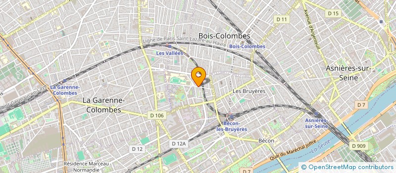 localisation de l'entreprise MONSIEUR CLAUDE CORNU à BOIS-COLOMBES