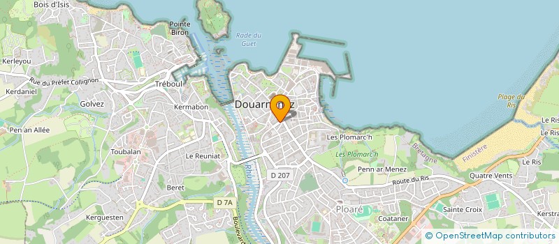 localisation de l'entreprise MONSIEUR CLAUDE COUAMME  DOUARNENEZ