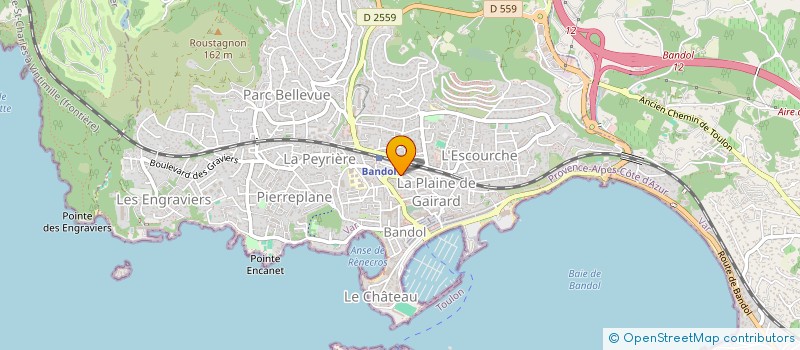 localisation de l'entreprise MONSIEUR CLAUDE COULLET  BANDOL