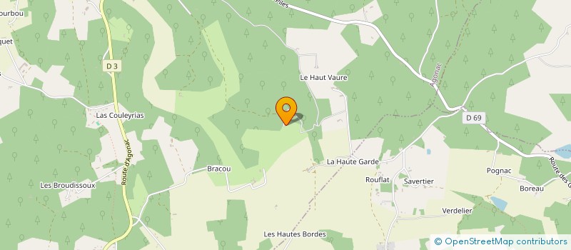 localisation de l'entreprise MONSIEUR CLAUDE COULOUMY à BRANTOME EN PERIGORD