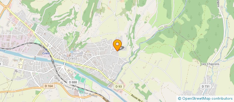 localisation de l'entreprise MONSIEUR CLAUDE COURAUD  CREST