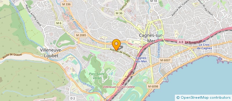 localisation de l'entreprise MONSIEUR CLAUDE COURRIN à CAGNES-SUR-MER