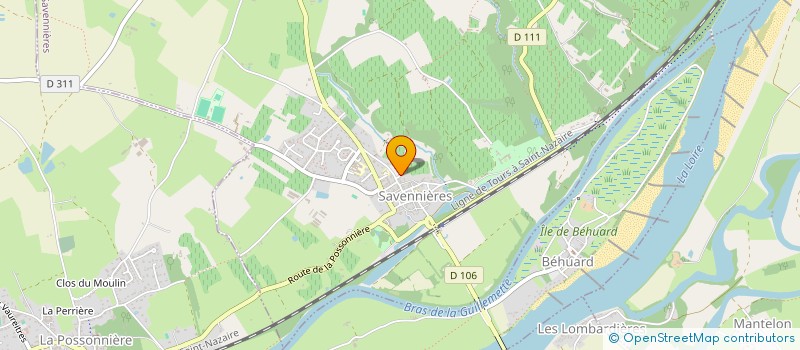 localisation de l'entreprise MONSIEUR CLAUDE COURTEILLE  SAVENNIERES