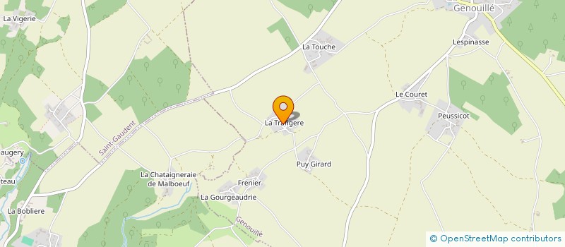 localisation de l'entreprise MONSIEUR CLAUDE COURTOIS  GENOUILLE