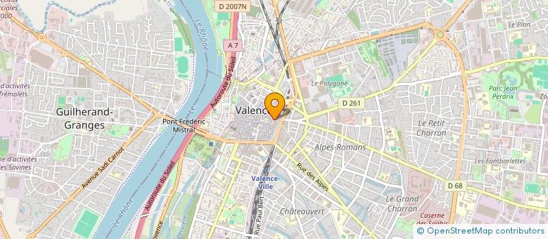 localisation de l'entreprise MONSIEUR CLAUDE COURTOT à VALENCE