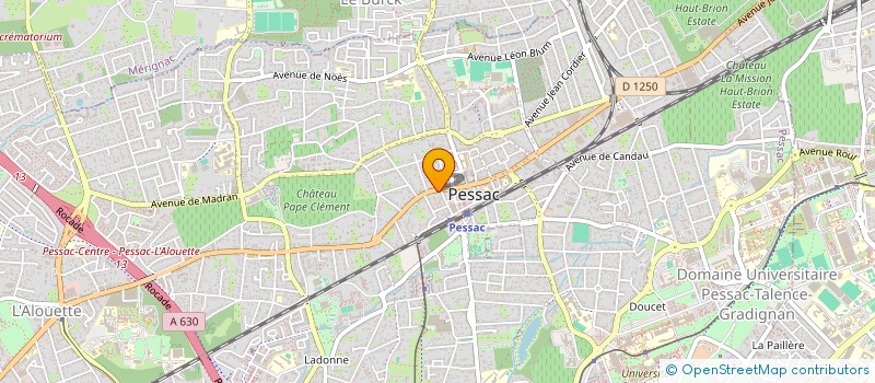 localisation de l'entreprise MONSIEUR CLAUDE COUTANT  PESSAC