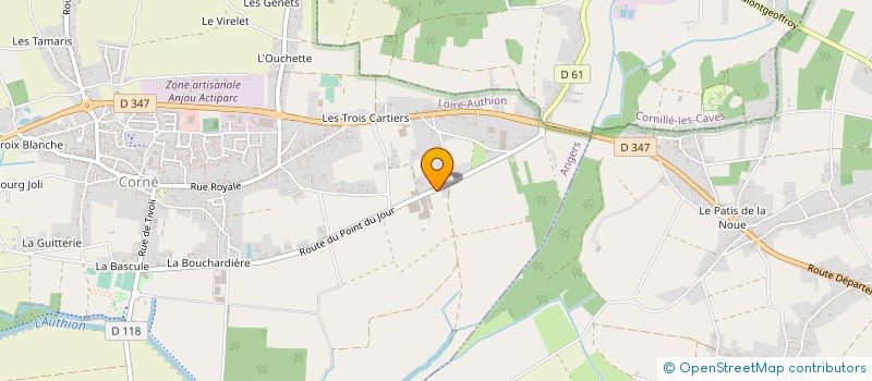 localisation de l'entreprise MONSIEUR CLAUDE COUTARD à LOIRE-AUTHION