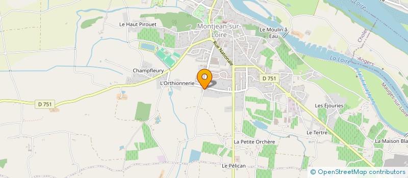 localisation de l'entreprise MONSIEUR CLAUDE CRIQUE  MAUGES-SUR-LOIRE