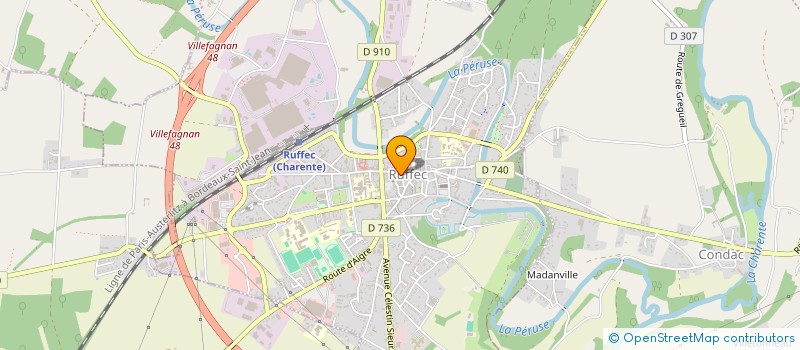 localisation de l'entreprise MONSIEUR CLAUDE CROISE  RUFFEC