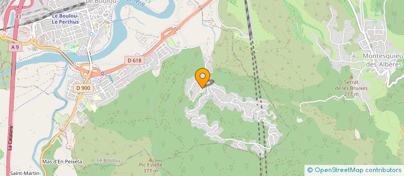 localisation de l'entreprise MONSIEUR CLAUDE CROMBEZ  LE BOULOU