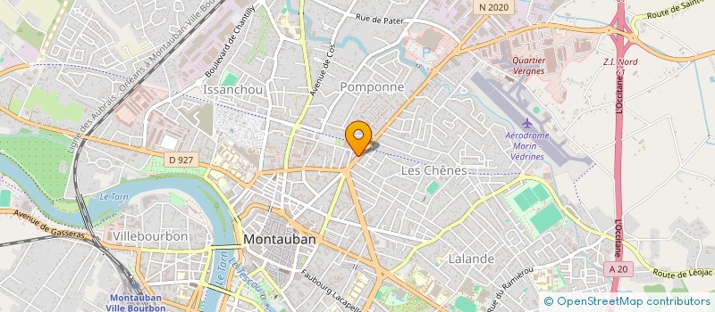 localisation de l'entreprise MONSIEUR CLAUDE CROTE-THEZAN  MONTAUBAN