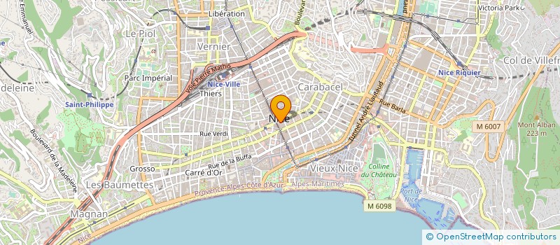 localisation de l'entreprise MONSIEUR CLAUDE CUDIA à NICE