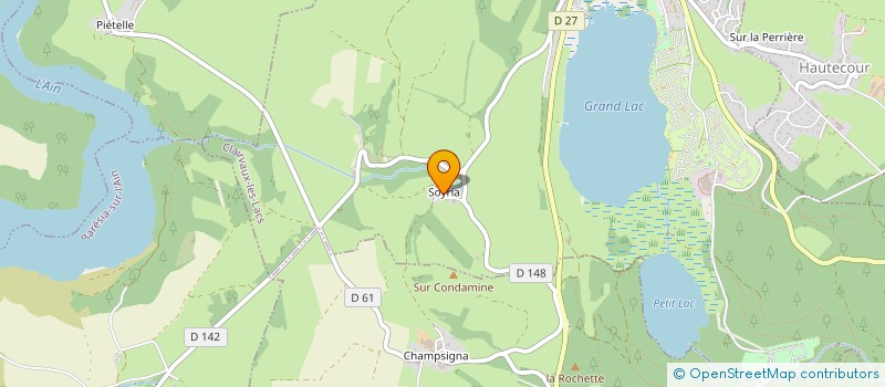 localisation de l'entreprise MONSIEUR CLAUDE CUENIN  CLAIRVAUX-LES-LACS