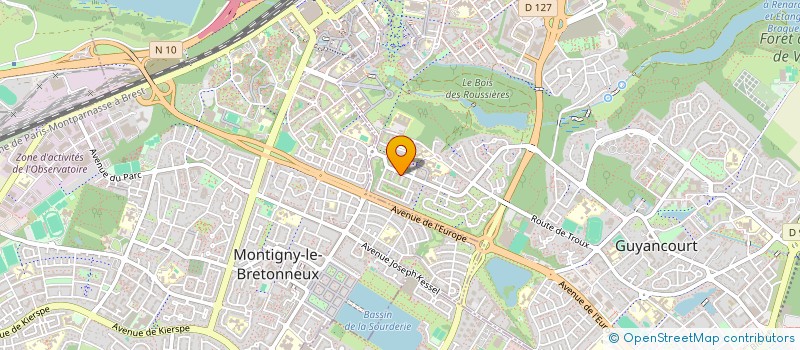 localisation de l'entreprise MONSIEUR CLAUDE DA SILVA  GUYANCOURT