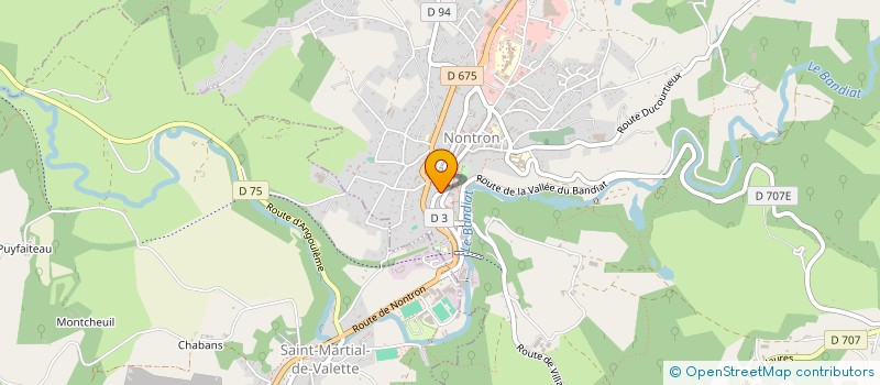 localisation de l'entreprise MONSIEUR CLAUDE DADOUCHE à NONTRON