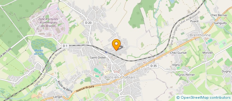 localisation de l'entreprise MONSIEUR CLAUDE DAHLI  BONS-EN-CHABLAIS