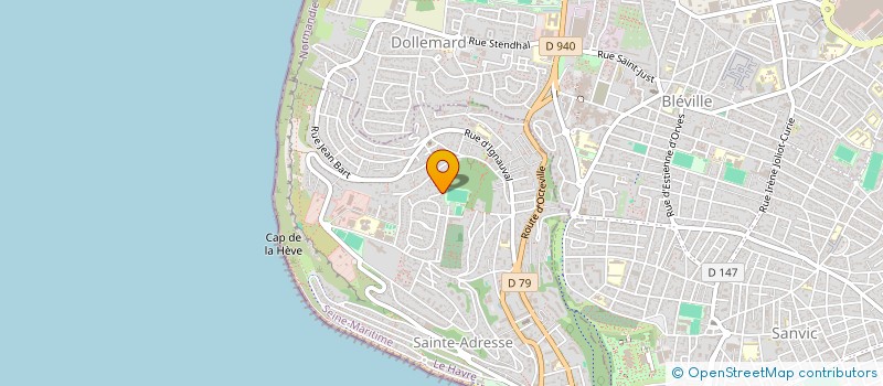 localisation de l'entreprise MONSIEUR CLAUDE DAIREAUX  SAINTE-ADRESSE