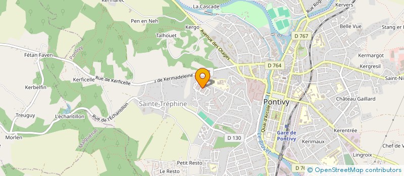 localisation de l'entreprise MONSIEUR CLAUDE DANIEL à PONTIVY