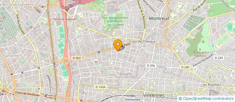 localisation de l'entreprise MONSIEUR CLAUDE DANTENY à MONTREUIL