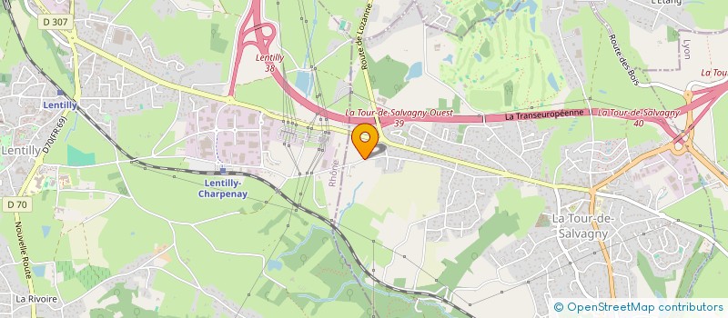 localisation de l'entreprise MONSIEUR CLAUDE DARCAY  LA TOUR-DE-SALVAGNY