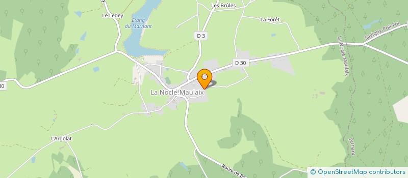 localisation de l'entreprise MONSIEUR CLAUDE DARDAT à LA NOCLE-MAULAIX