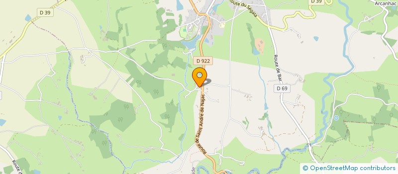 localisation de l'entreprise MONSIEUR CLAUDE DARDENNE  LA FOUILLADE