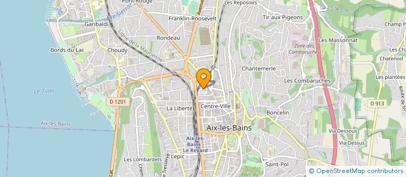 localisation de l'entreprise MONSIEUR CLAUDE DARVEY à AIX-LES-BAINS