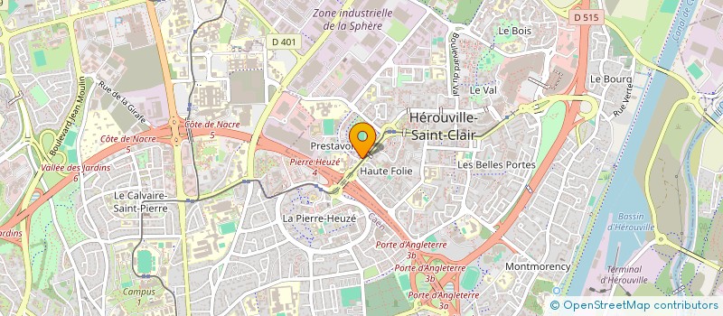 localisation de l'entreprise MONSIEUR CLAUDE DAUFRESNE  HEROUVILLE-SAINT-CLAIR