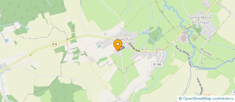 localisation de l'entreprise MONSIEUR CLAUDE DAVAL  ABELCOURT