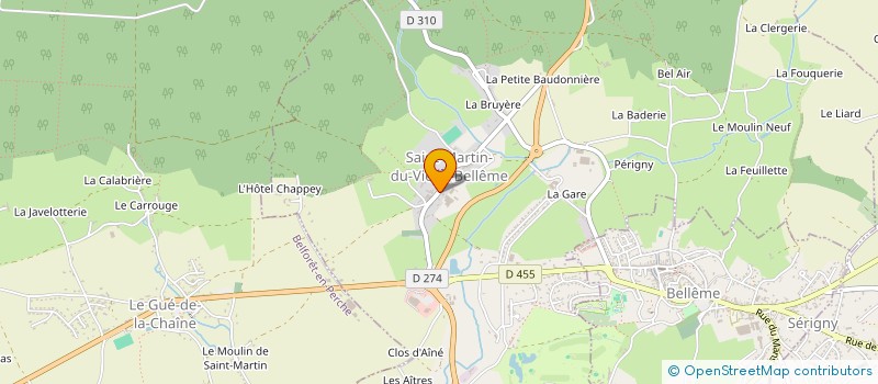 localisation de l'entreprise MONSIEUR CLAUDE DAVOUST à SAINT-MARTIN-DU-VIEUX-BELLEME