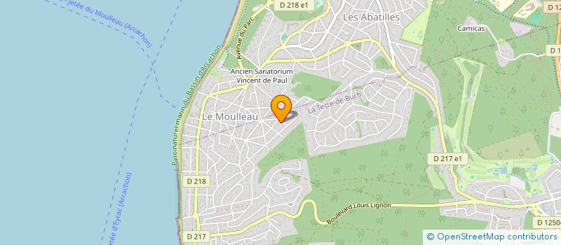 localisation de l'entreprise MONSIEUR CLAUDE DAZENS à LA TESTE-DE-BUCH