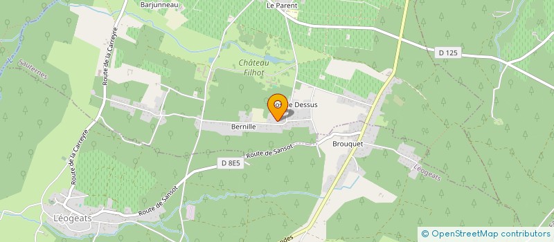 localisation de l'entreprise MONSIEUR CLAUDE DE BISSCHOP  SAUTERNES